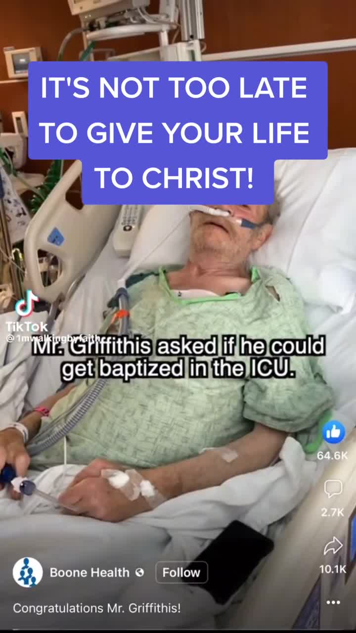 Are you saved? Baptized?